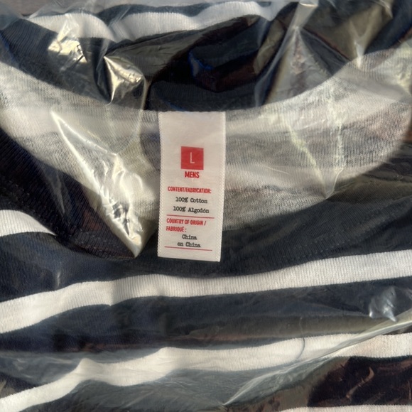 NWT- Men’s Blue Stripped cotton pajama Set - Picture 4 of 4